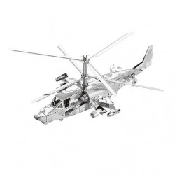 Конструктор 3D из металла, Вертолет Ка-50 "Черная акула"