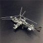 Конструктор 3D из металла, Вертолет Ка-50 "Черная акула"
