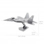 Конструктор 3D из металла, Самолет F-22 Raptor