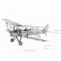Конструктор 3D из металла, Самолет Биплан