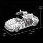 Конструктор 3D из металла, Спортивный автомобиль Butterfly