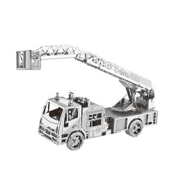 Конструктор 3D из металла, Машина пожарная с автолестницей