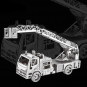 Конструктор 3D из металла, Машина пожарная с автолестницей