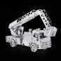 Конструктор 3D из металла, Машина пожарная с автолестницей