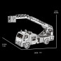 Конструктор 3D из металла, Машина пожарная с автолестницей