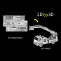 Конструктор 3D из металла, Машина пожарная с автолестницей