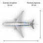 Модель пассажирского самолета Airbus A320 Bangkok Airways длина 16 см (без шасси)