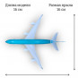 Модель пассажирского самолета Airbus A340 BWIA West Indies Airways длина 16 см (без шасси)