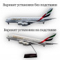 Модель самолета Airbus A380 Emirates 1:160 (с подсветкой салона)