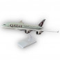 Модель самолета Airbus A380 Qatar Airways длина 28 см (с шасси)