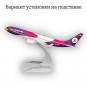 Модель пассажирского самолета Boeing 737 Nok Air длина 16 см (без шасси)