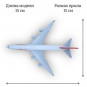 Модель пассажирского самолета Boeing 747 Swissair длина 15 см (без шасси)