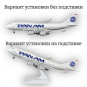 Модель самолета Boeing 747 Pan American длина 29 см (с шасси)