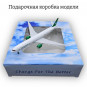 Модель самолета Boeing 777 Turkmenistan Airlines длина 19 см (с шасси)