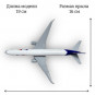 Модель самолета Boeing 777 FedEx длина 19 см (с шасси)
