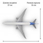 Модель пассажирского самолета Boeing 787 заводской длина 17 см (без шасси)