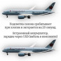 Модель пассажирского самолета Boeing 787 Air Canada 1:130 (с подсветкой салона)