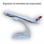 Модель пассажирского самолета Boeing 787 Biman Bangladesh Airlines длина 14 см (без шасси)
