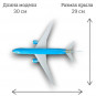 Модель самолета Boeing 787 Vietnam Airlines длина 30 см (с шасси)