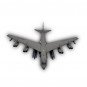 Модель самолета Boeing B-52H Stratofortress бомбардировщик USAF 1:200