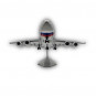 Модель самолета Ильюшин Ил-96-300ПУ СЛО "Россия" Президентский борт 1:100 (с шасси)