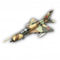 Модель самолета Миг-21 истребитель ВВС СССР 1:72