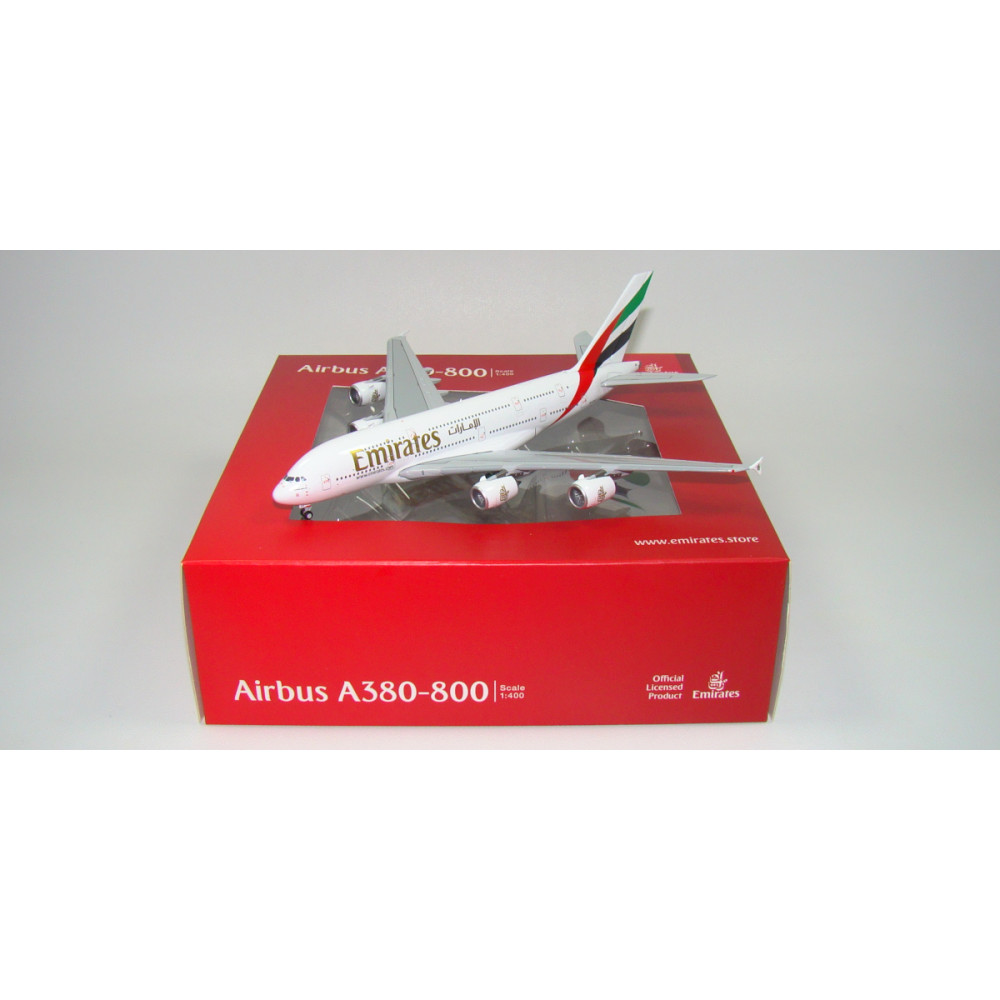 Модель самолета Airbus A380-800 Emirates б/н A6-EVC 1:400 GJUAE2175